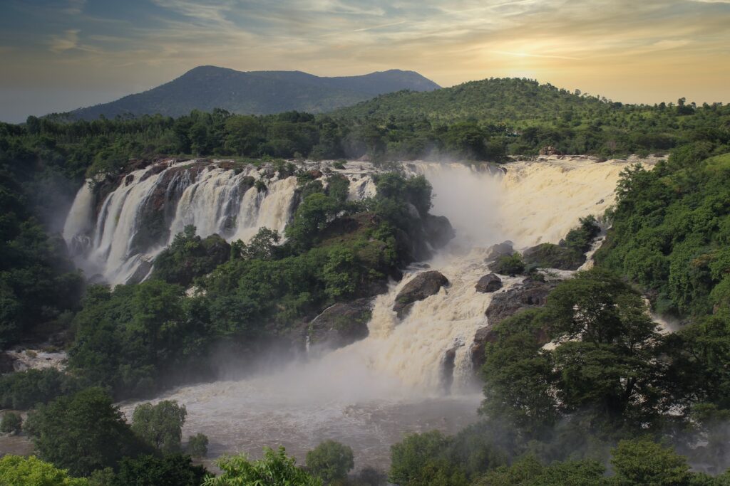 Karnataka waterfall monsoon