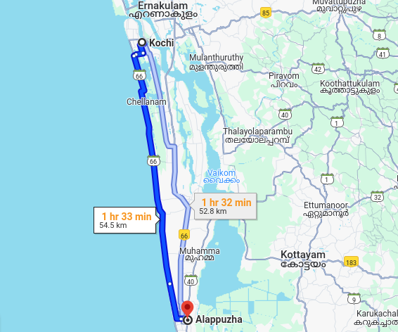 Kochi to Alleppey Bike trip