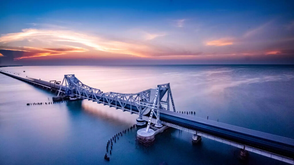 Pamban Bridge Roadways and Railways