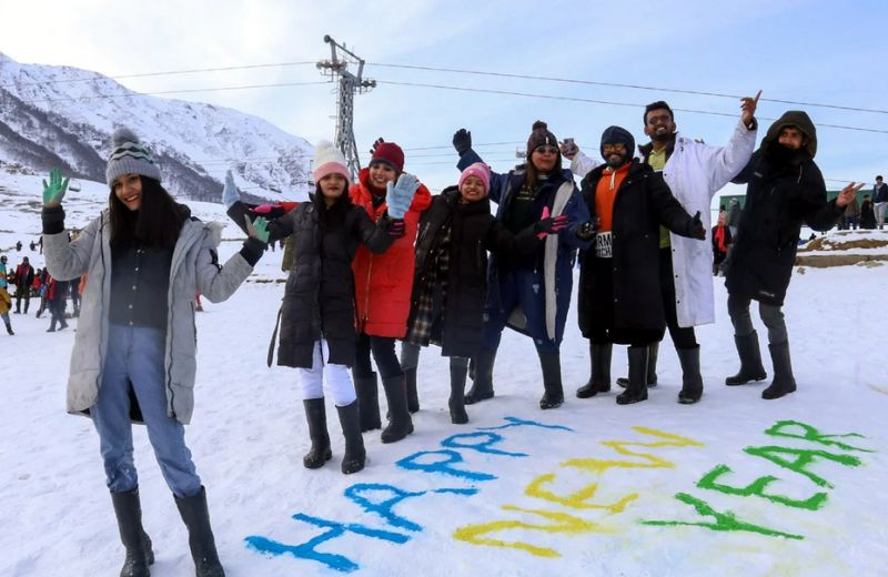 New year at Gulmarg