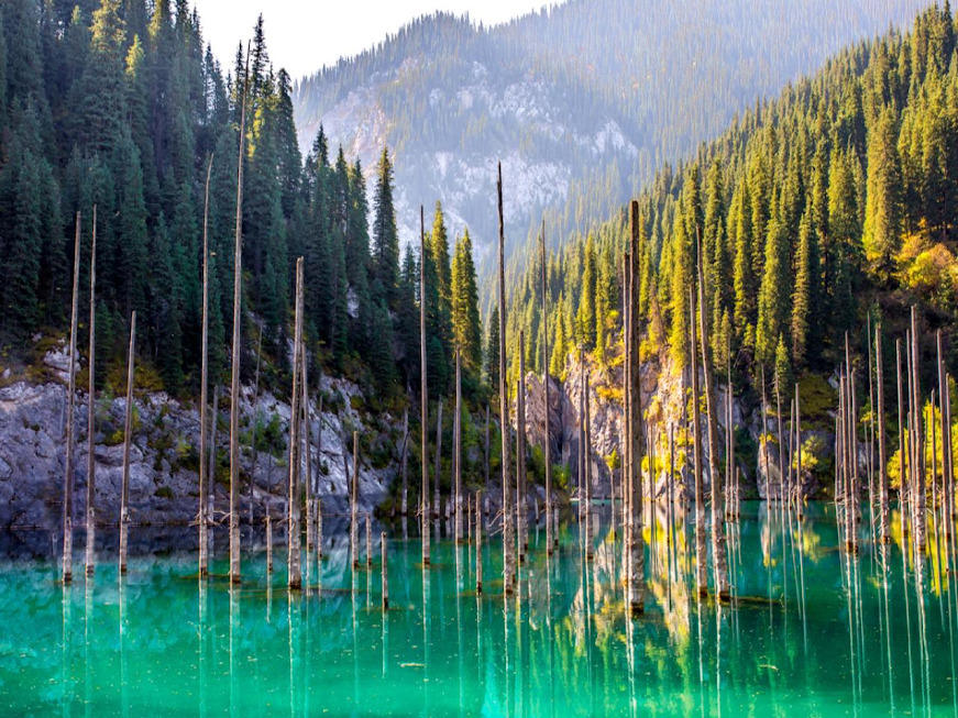 Lake Kaindy - places to visit in Kazakhstan